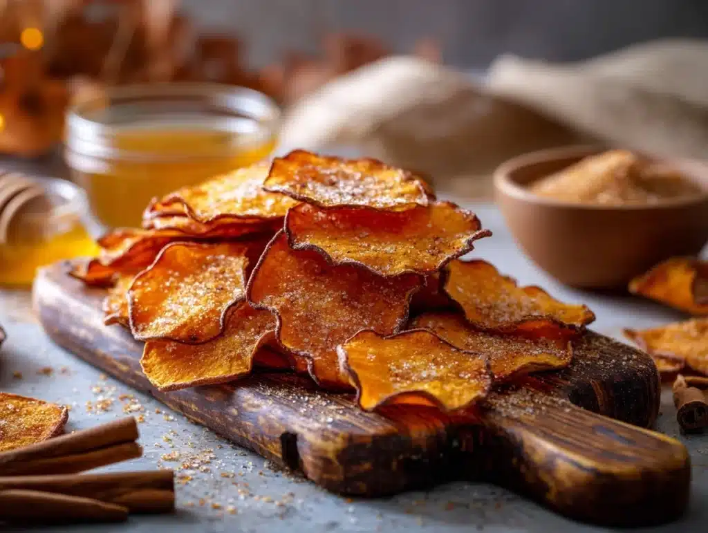 air fryer sweet potato chips - featured image