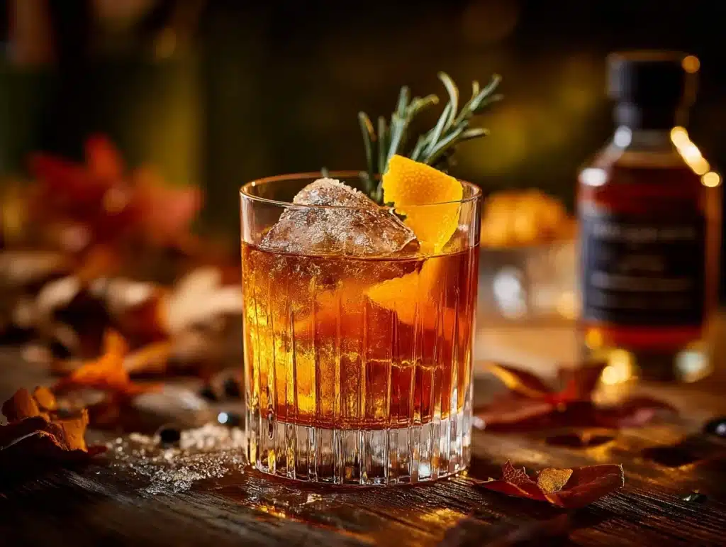 bourbon maple old fashioned - featured image