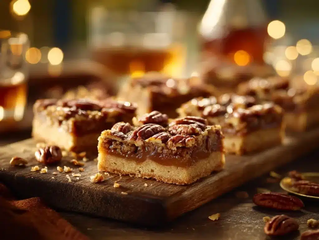 Bourbon Pecan Pie Bars - featured image