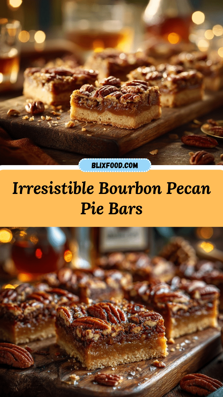 Bourbon Pecan Pie Bars recipe
