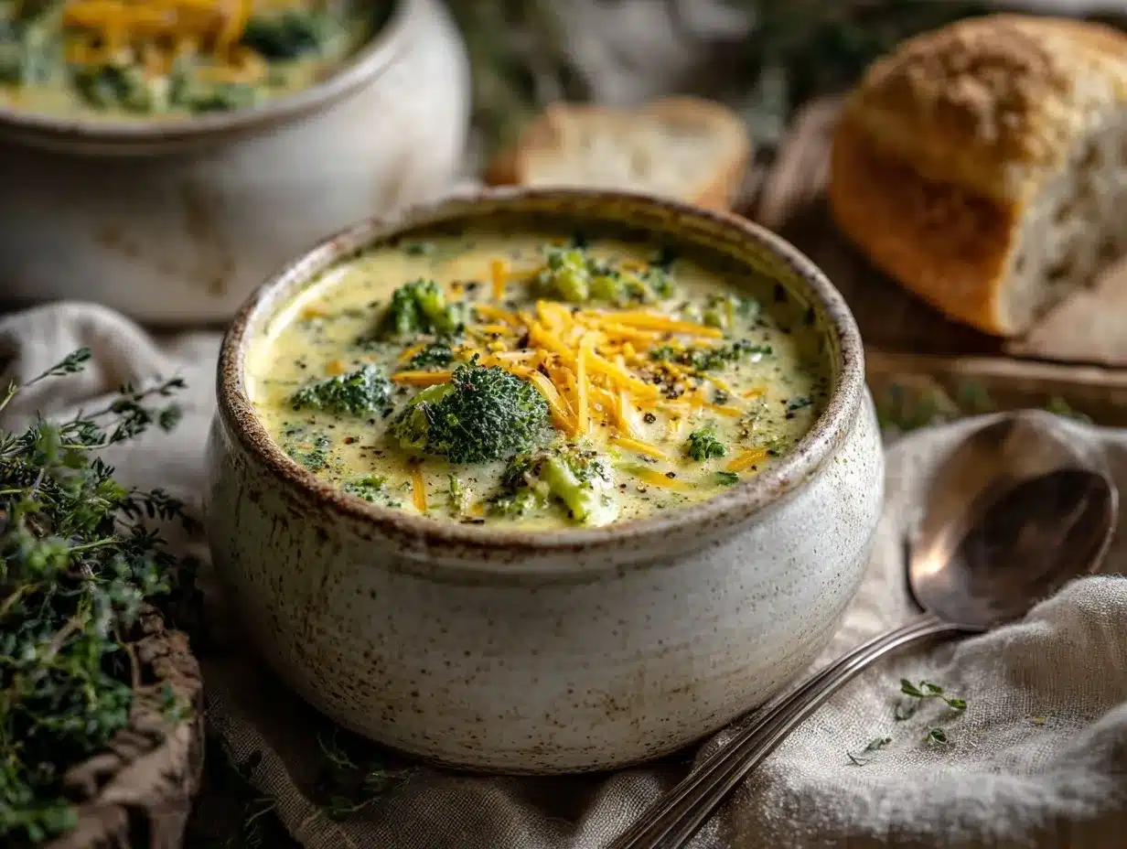 broccoli cheddar soup preparation steps