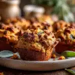 brown butter sage stuffing muffins - featured image