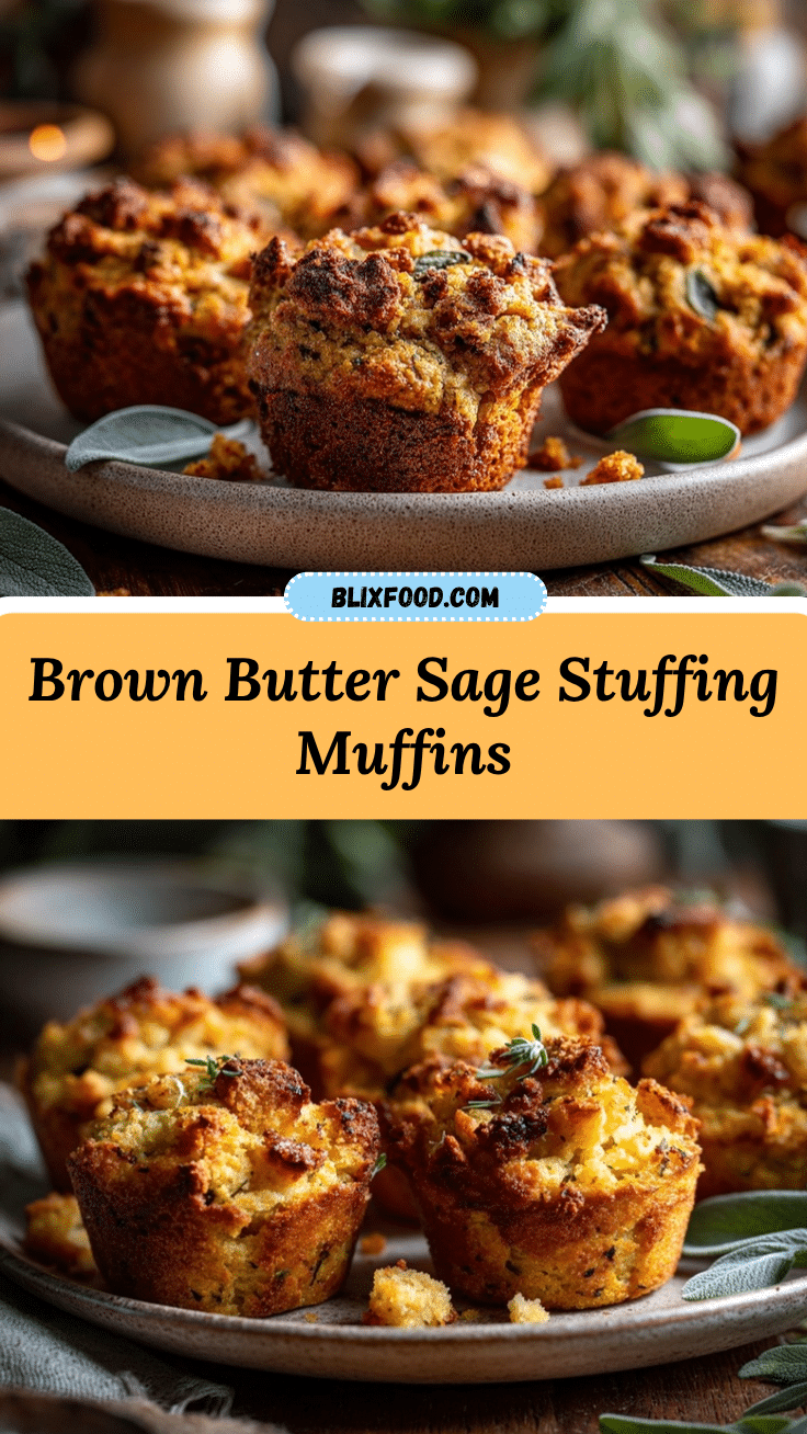 brown butter sage stuffing muffins recipe
