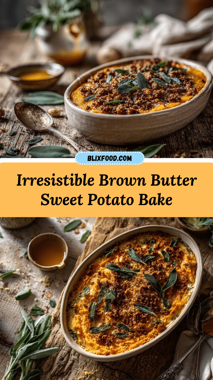 brown butter sage sweet potato casserole recipe