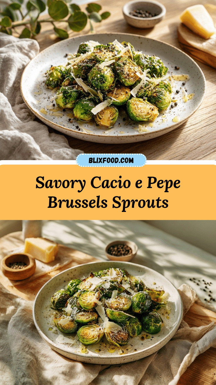 cacio e pepe Brussels sprouts recipe