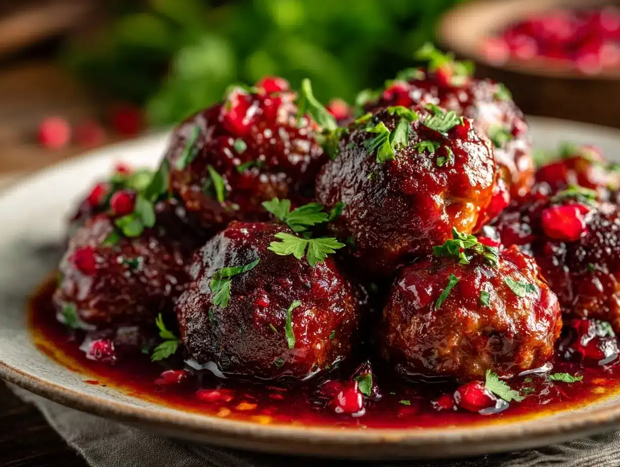 cranberry meatballs preparation steps