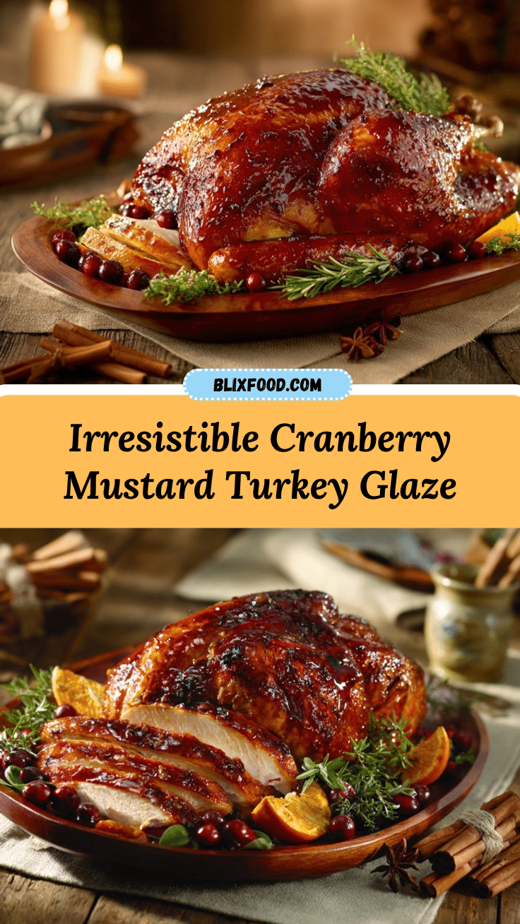 cranberry mustard glazed turkey recipe