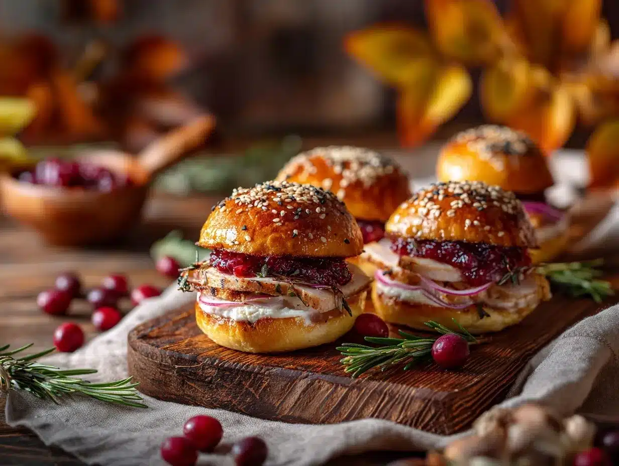 cranberry turkey sliders preparation steps