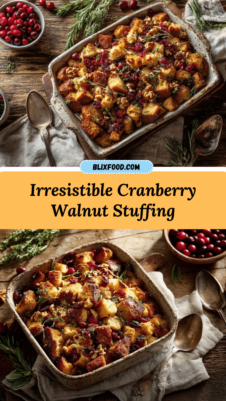 cranberry walnut stuffing recipe