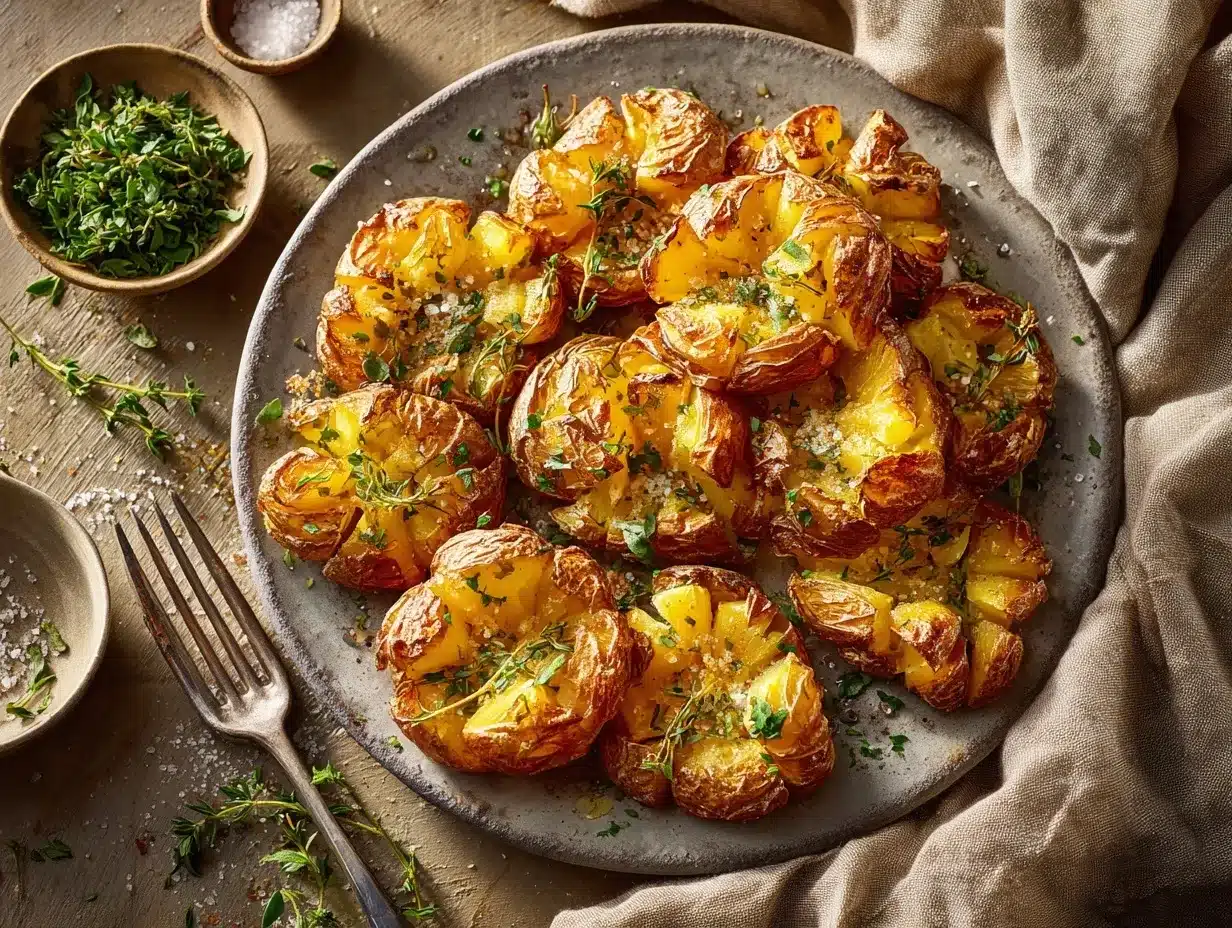 crispy smashed potatoes preparation steps