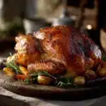 dry brined roasted turkey - featured image