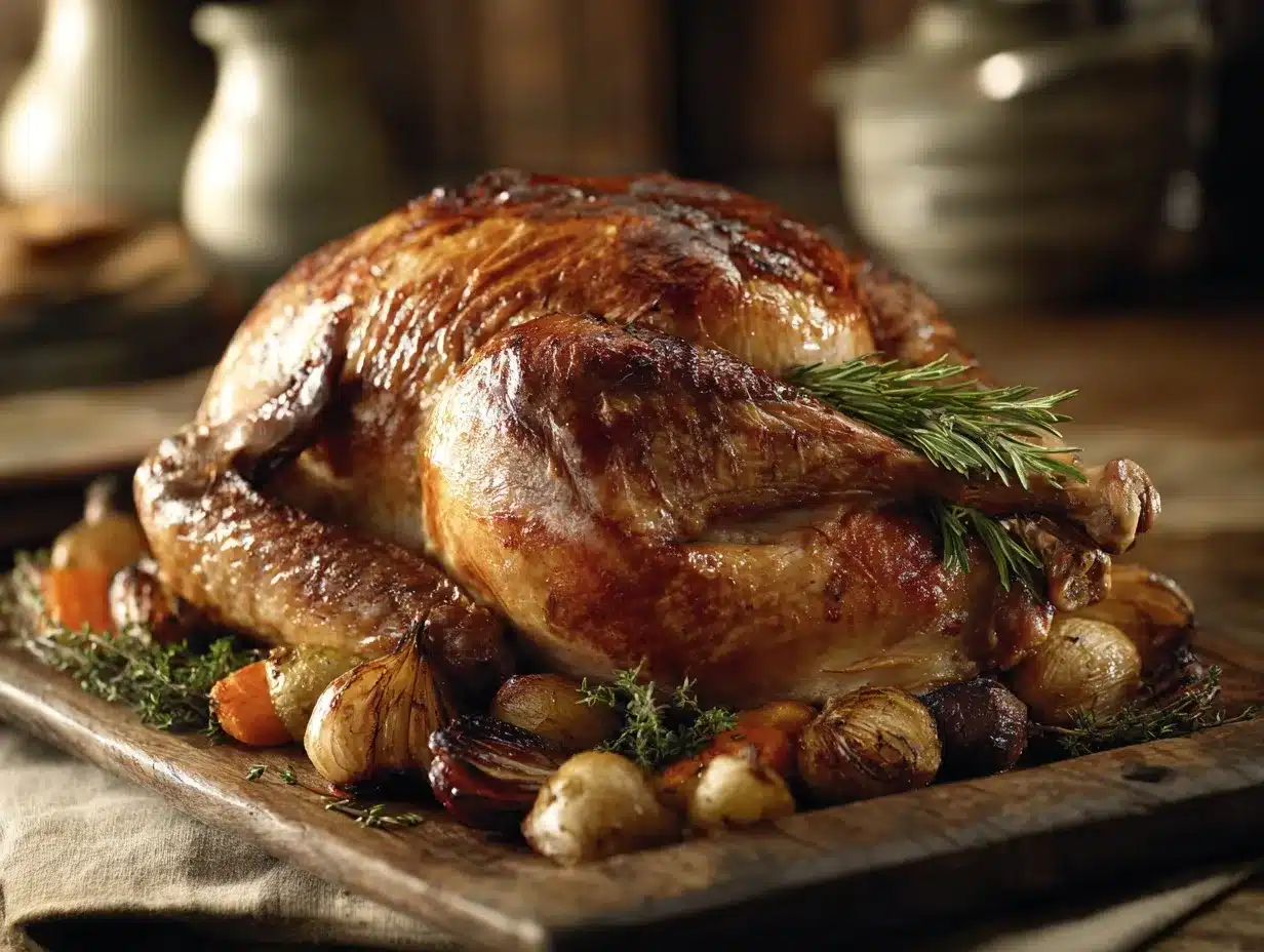 dry brined roasted turkey preparation steps