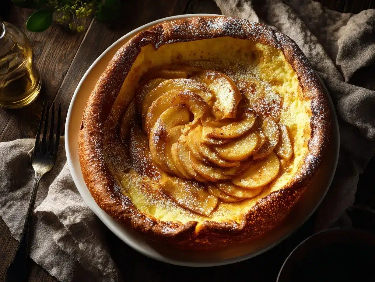 Dutch baby pancake preparation steps