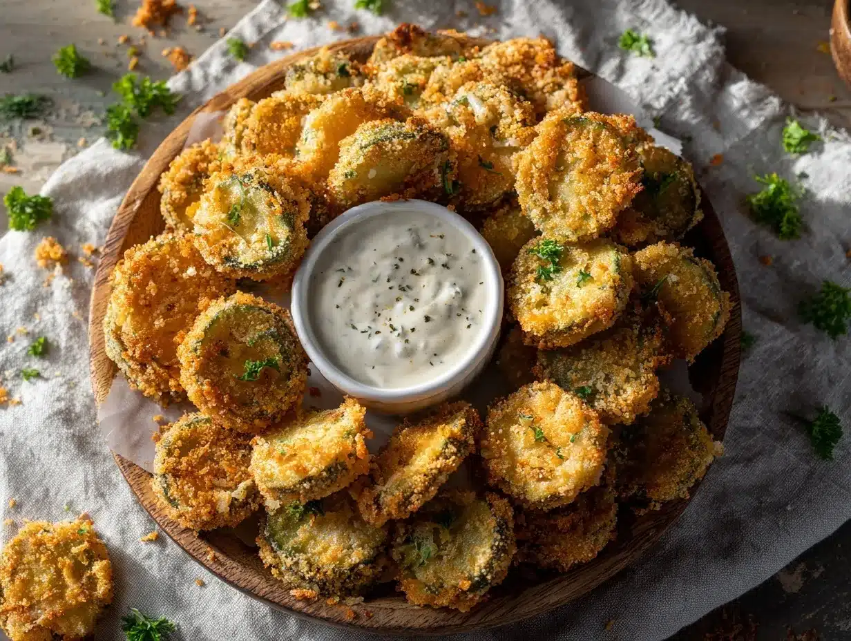 fried pickles preparation steps