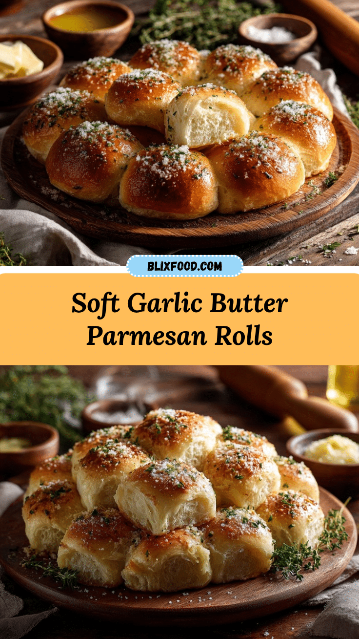 garlic butter Parmesan rolls recipe