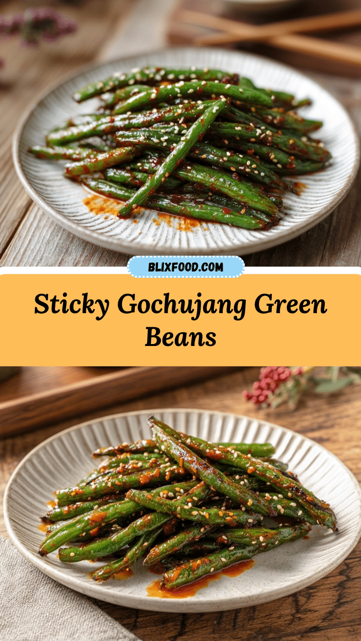 gochujang green beans recipe