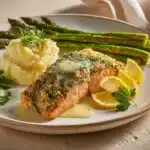 herb-crusted salmon - featured image