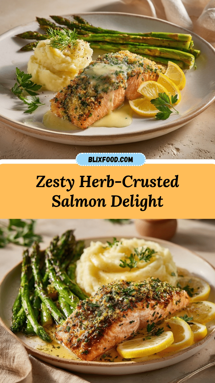 herb-crusted salmon recipe