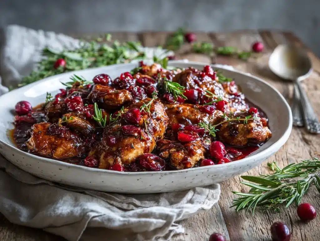 Instant Pot Cranberry Butter Chicken - featured image
