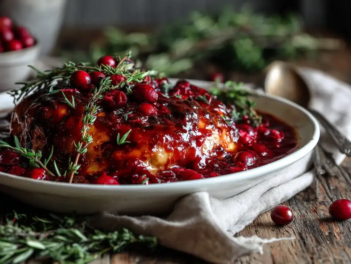 Instant Pot Cranberry Butter Chicken preparation steps