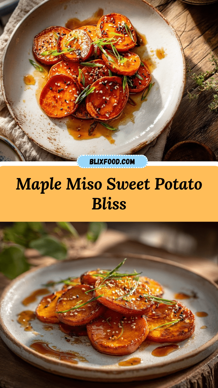 maple miso sweet potato rounds recipe