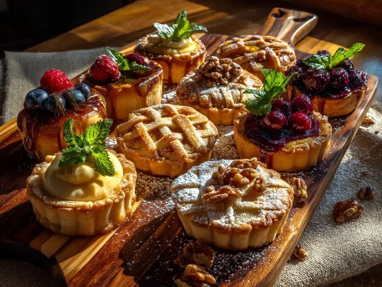 mini pies and tarts preparation steps