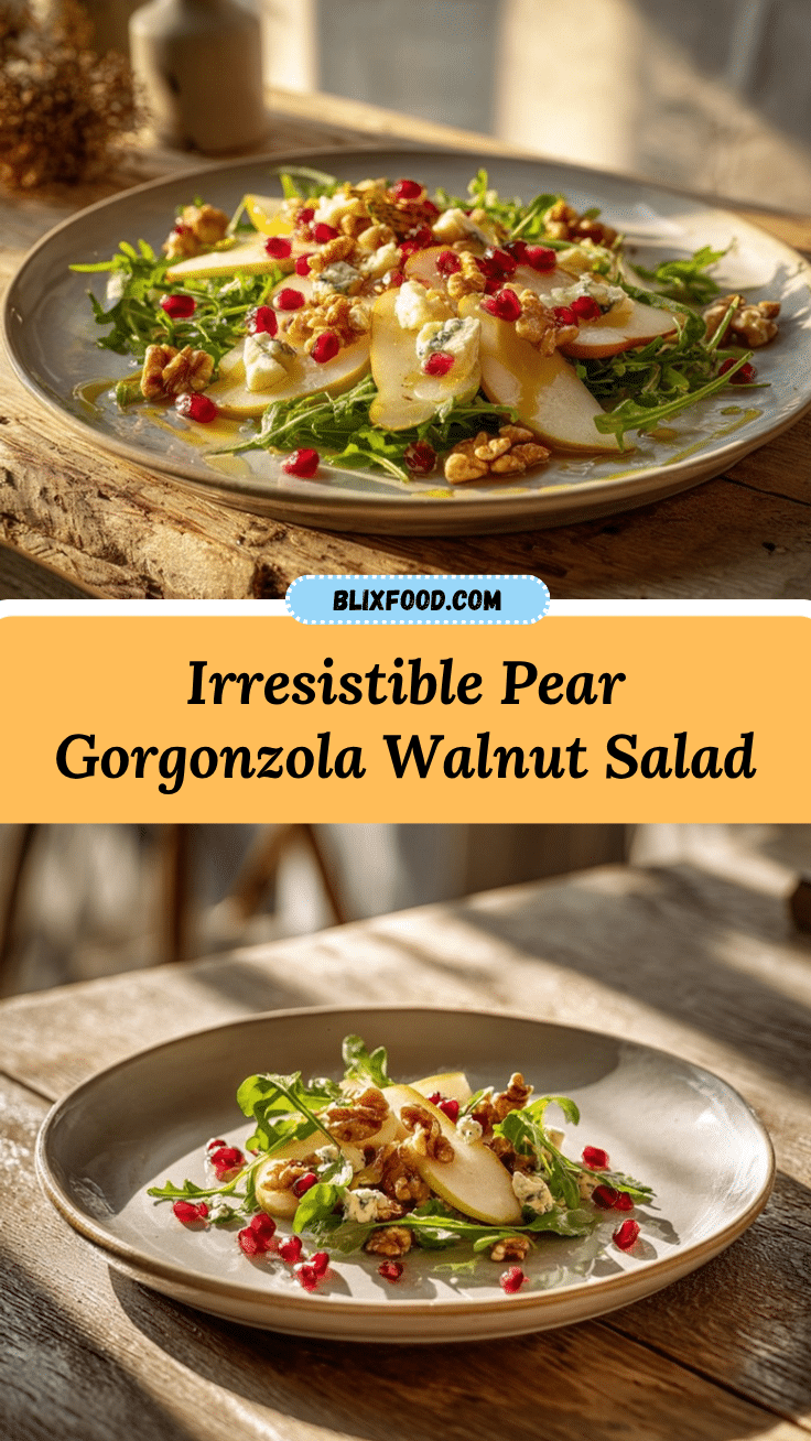 pear and Gorgonzola salad recipe