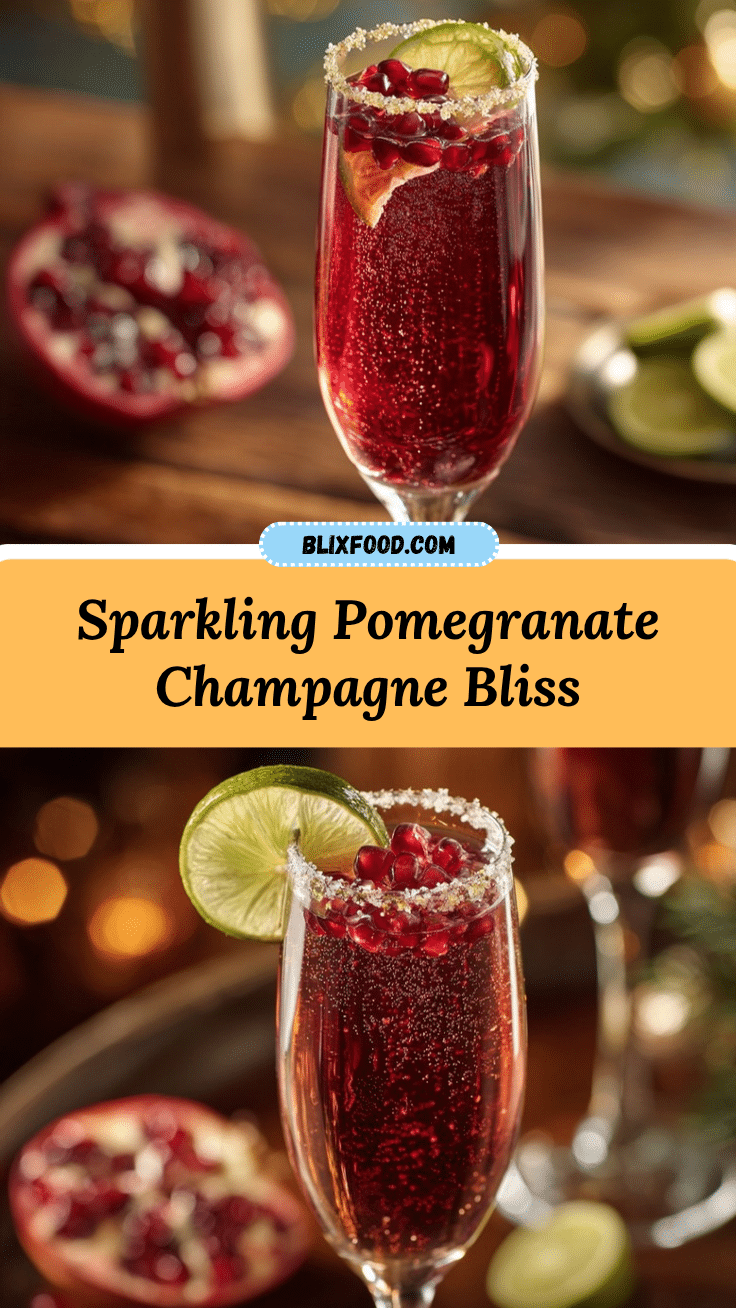 pomegranate champagne cocktail recipe