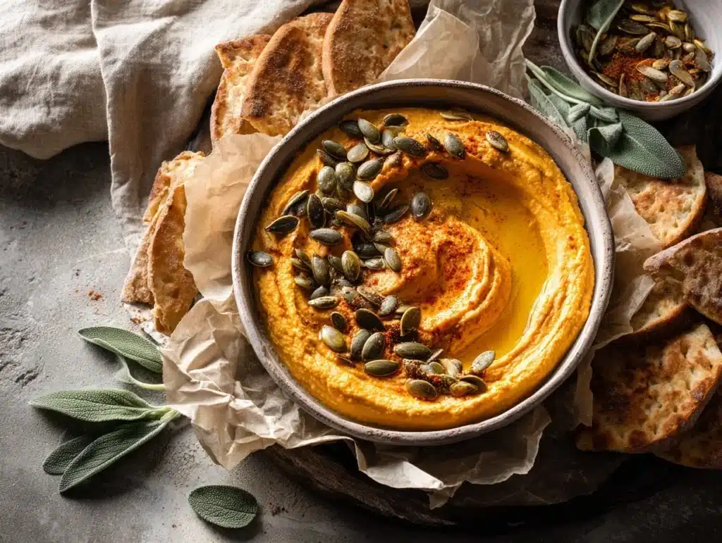 pumpkin hummus - featured image