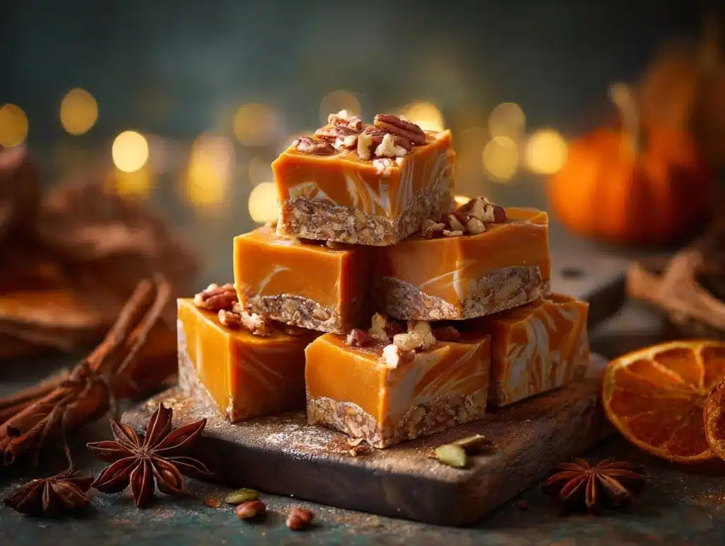 pumpkin spice fudge - featured image