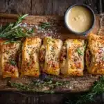 savory puff pastry sausage rolls - featured image