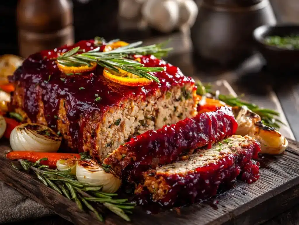 savory turkey meatloaf - featured image