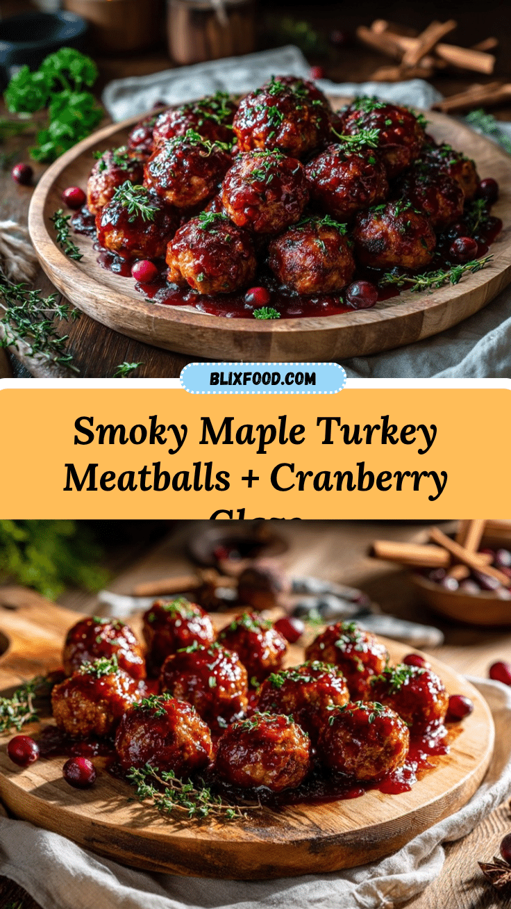 smoky maple turkey meatballs recipe