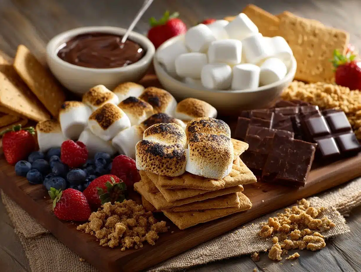 smores board preparation steps