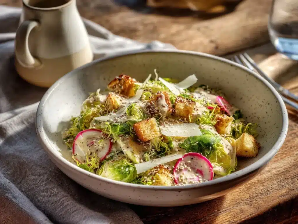 Tahini Caesar Brussels Sprout Salad - featured image