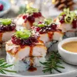 Thanksgiving sushi rolls - featured image