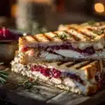 turkey cranberry brie panini - featured image