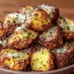 air fryer garlic parmesan potato bites - featured image