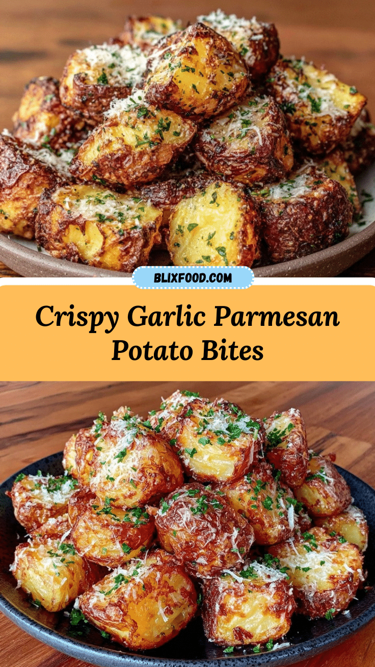 air fryer garlic parmesan potato bites recipe