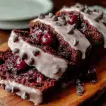 Black Forest Chocolate Chip Loaf Cake - featured image