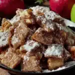 caramel apple puppy chow - featured image