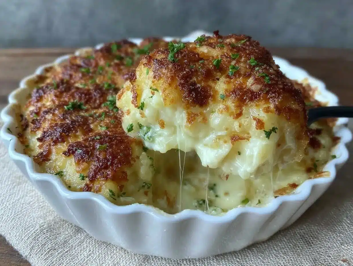 cheddar broccoli cauliflower gratin preparation steps