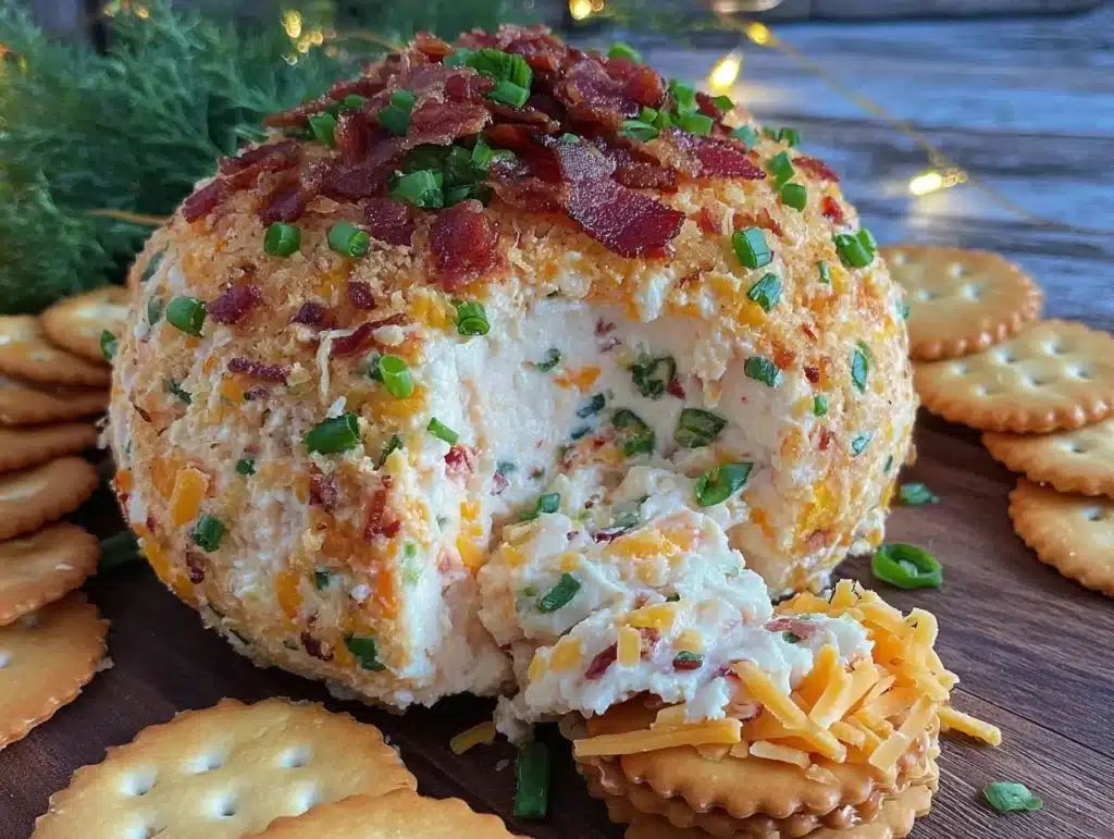 cheddar ranch cheeseball - featured image