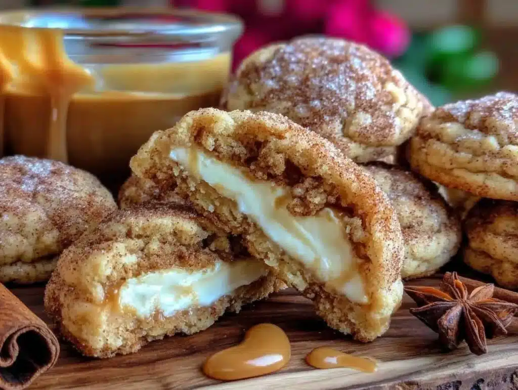 cheesecake stuffed snickerdoodles - featured image