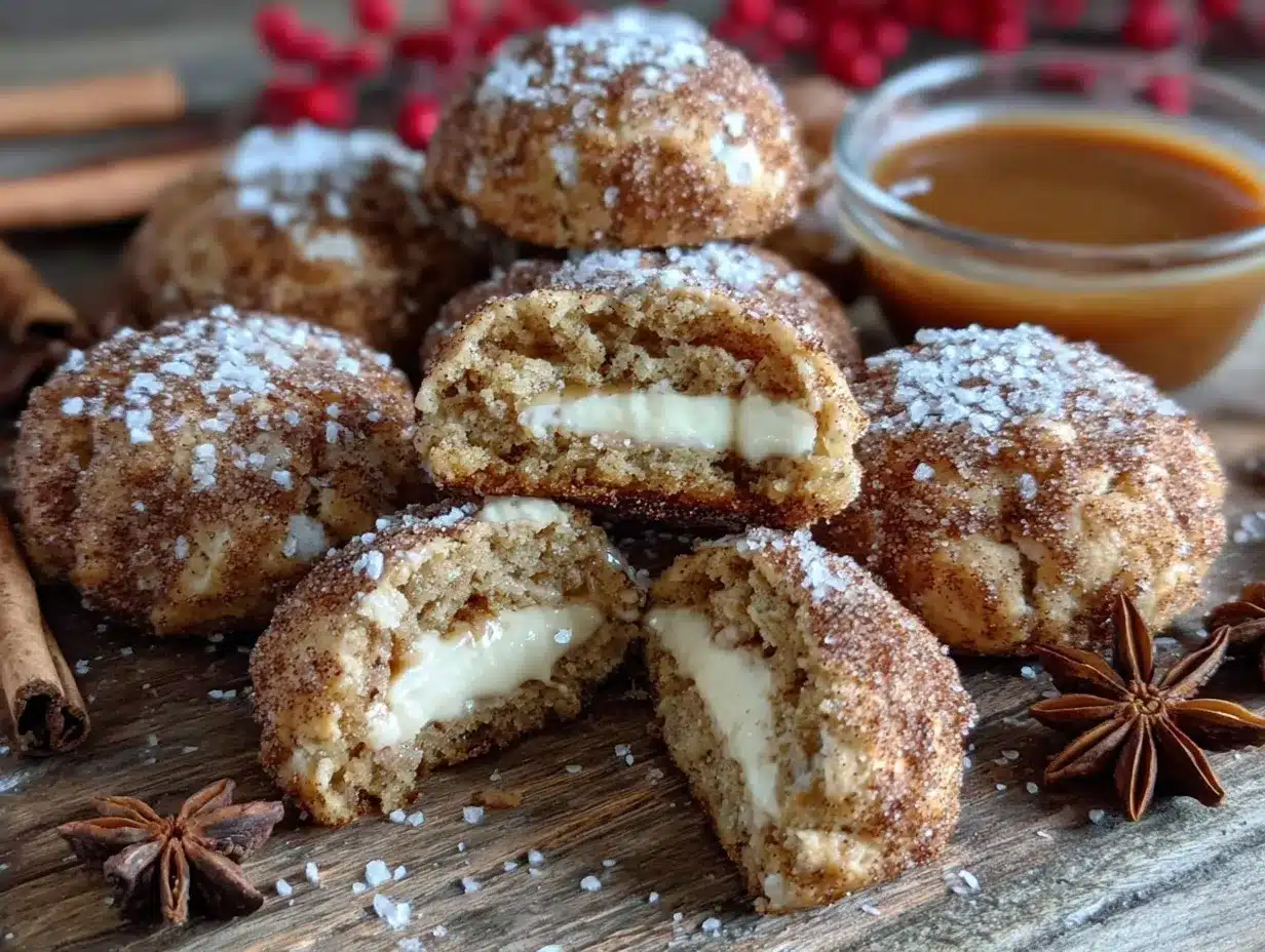 cheesecake stuffed snickerdoodles preparation steps