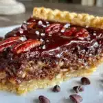 chocolate pecan pie - featured image