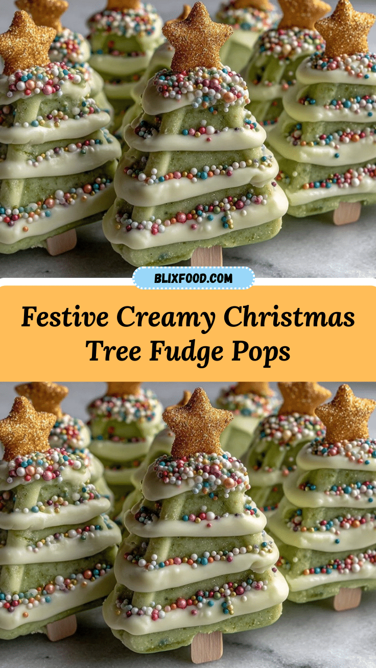 Christmas Tree Fudge Pops recipe