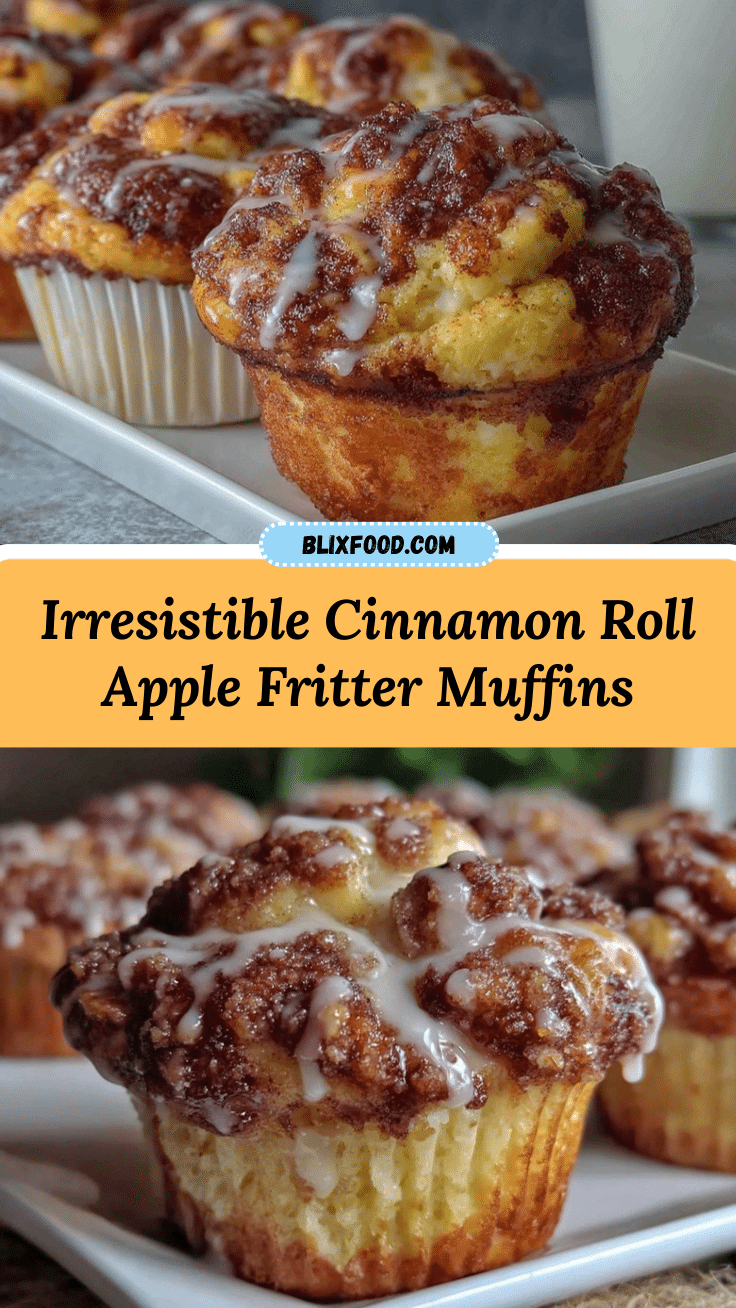 cinnamon roll apple fritter muffins recipe