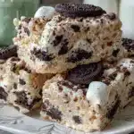 Cookies and Cream Smores Krispie Treats - featured image
