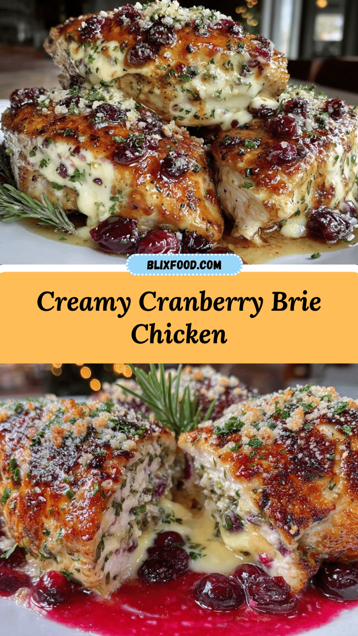 cranberry brie stuffed chicken recipe